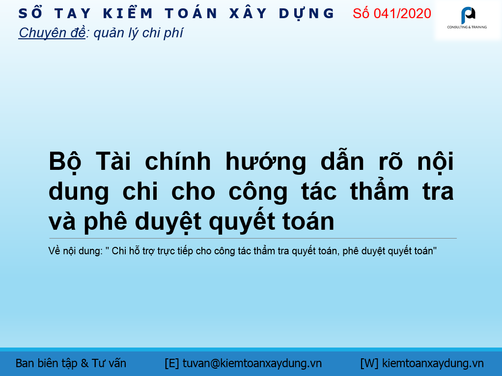 thẩm tra phê duyệt quyết toán
