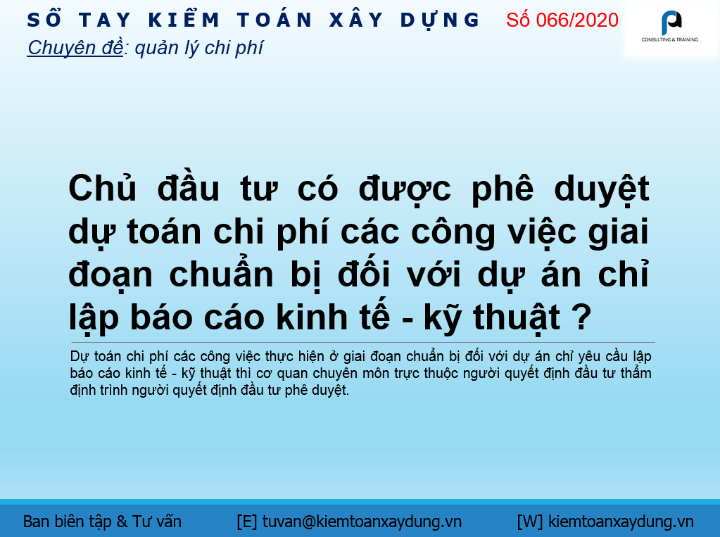Dự toán chi phí