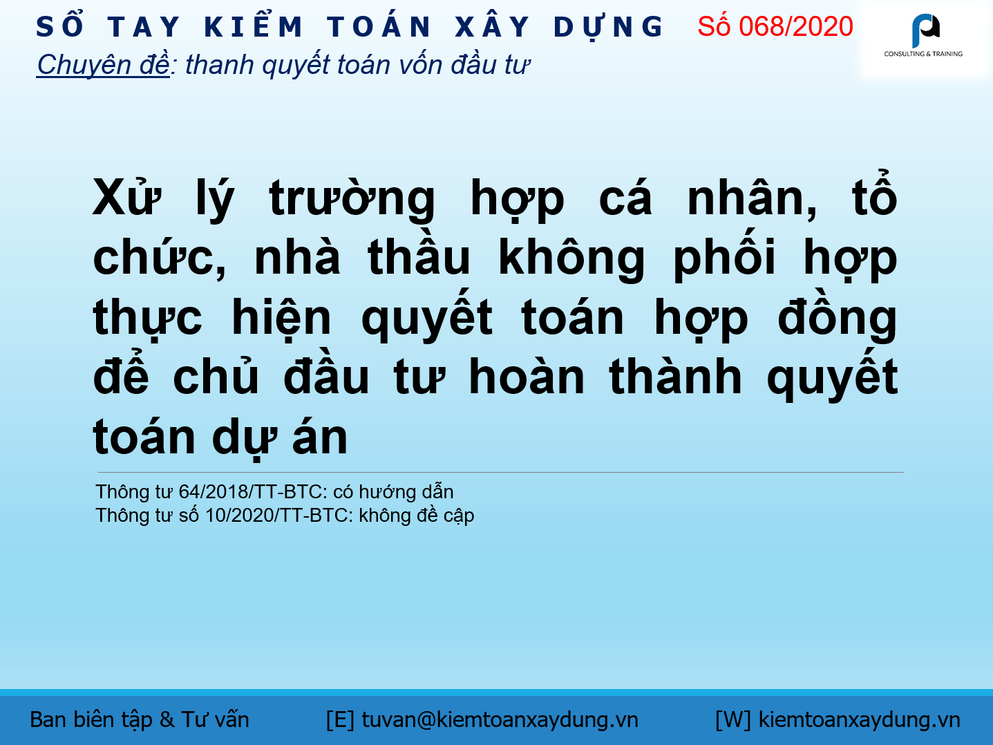 quyết toán dự án