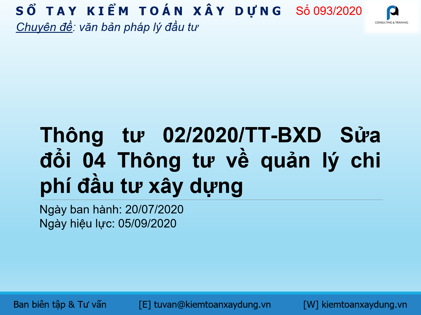 Thông tư 02/2020/TT-BXD