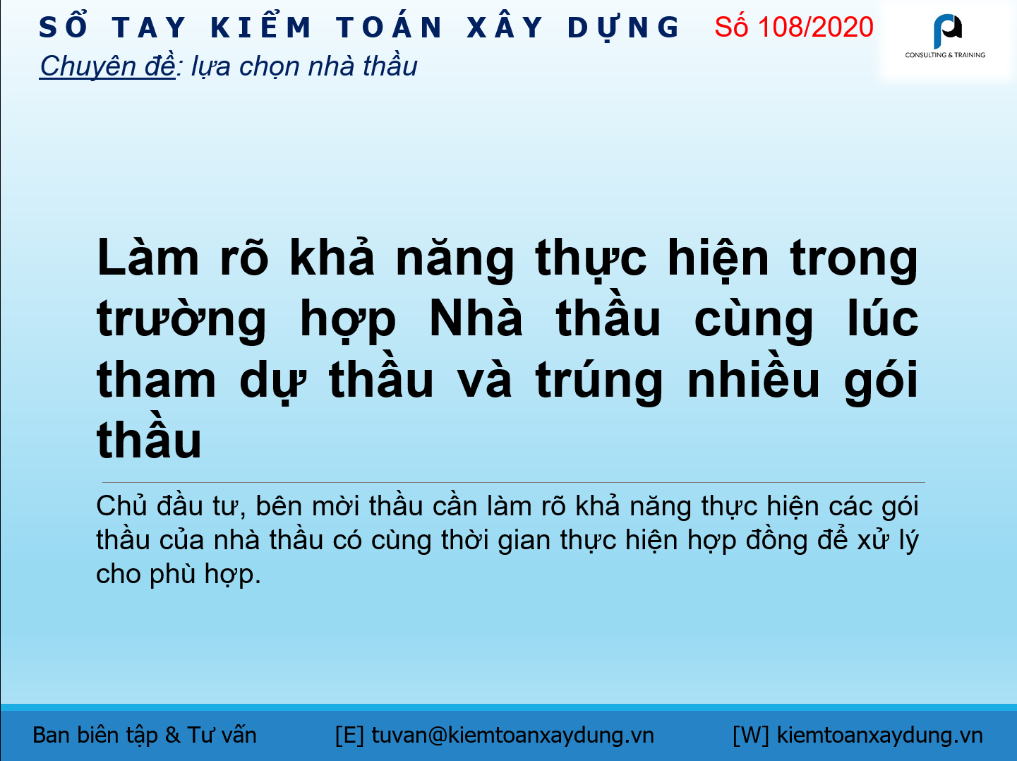 dự thầu nhiều gói thầu