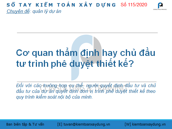 trình phê duyệt thiết kế
