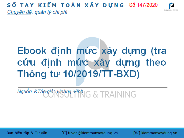 ebook định mức xây dựng