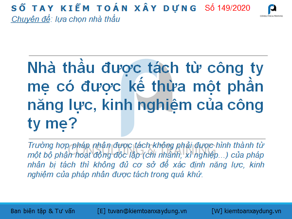 năng lực, kinh nghiệm của công ty mẹ