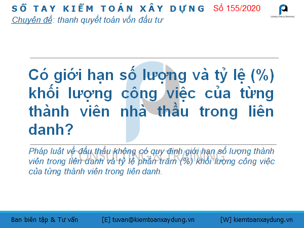 số lượng thành viên trong liên danh