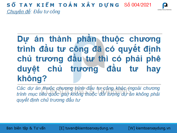 chủ trương đầu tư