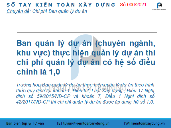 chi phí quản lý dự án